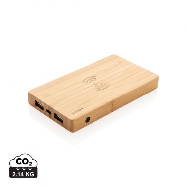 Logotrade mainostuotet kuva: Bamboo 4000 mAh:n langaton 5W varavirtalähde