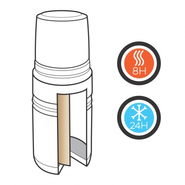 Logotrade mainostuote tuotekuva: Kuparinen Swiss Peak Elite -termospullo - 0.5 l