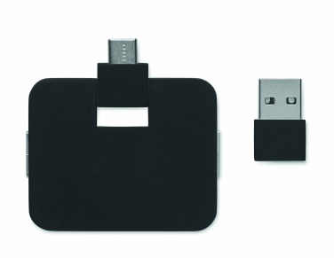 Logotrade liikelahja tuotekuva: 4-porttinen USB-keskitin