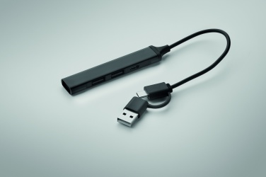 Logotrade liikelahjat kuva: USB 4 portin keskitin 19 cm