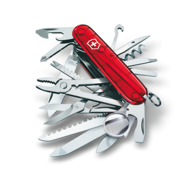 Logo trade liikelahjat mainoslahjat kuva: Taskuveitsi SwissChamp läpinäkyvä Victorinox