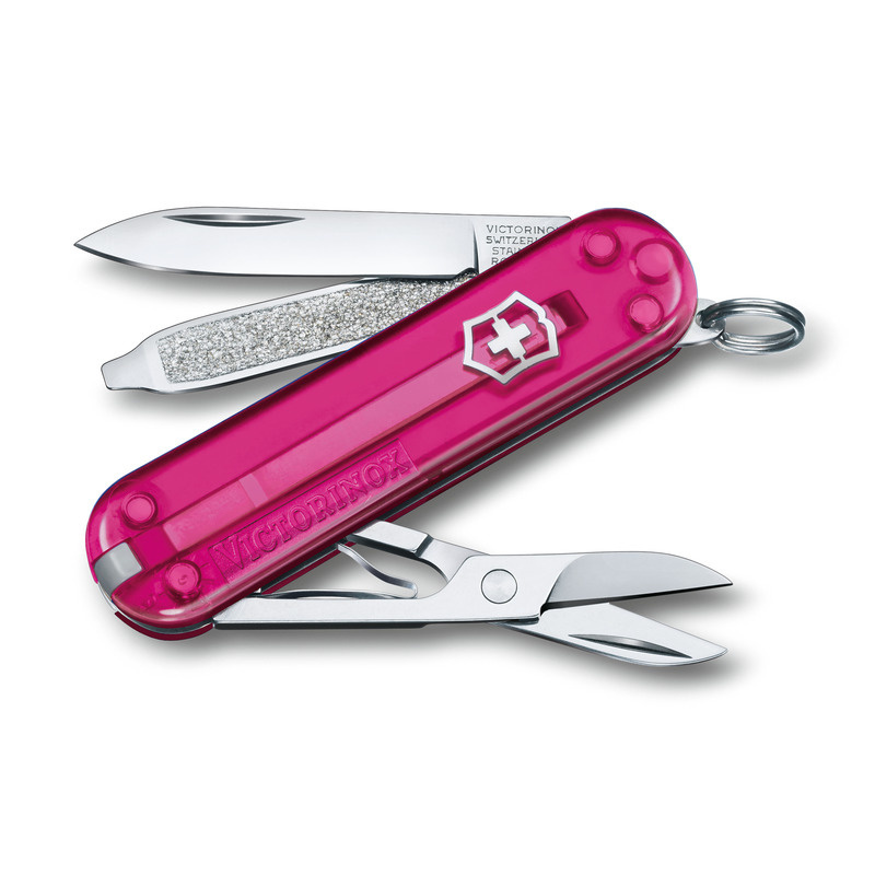 Logotrade liikelahjat mainoslahjat tuotekuva: Taskuveitsi Classic SD läpinäkyvä Victorinox