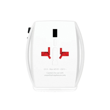 Logotrade mainoslahja tuotekuva: SKROSS World Travel adapteri MUV 65W PD USB C -kaapelilla