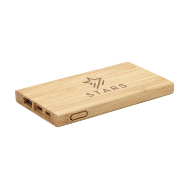 Logotrade mainoslahjat ja liikelahjat tuotekuva: Bamboo 4000 Powerbank ulkoinen laturi