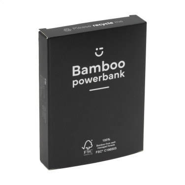 Logotrade mainoslahjat ja liikelahjat tuotekuva: Bamboo 4000 Powerbank ulkoinen laturi