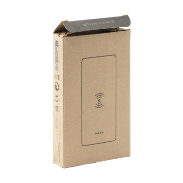 Logotrade mainoslahjat kuva: Bamboo 8000 Wireless Powerbank langaton laturi