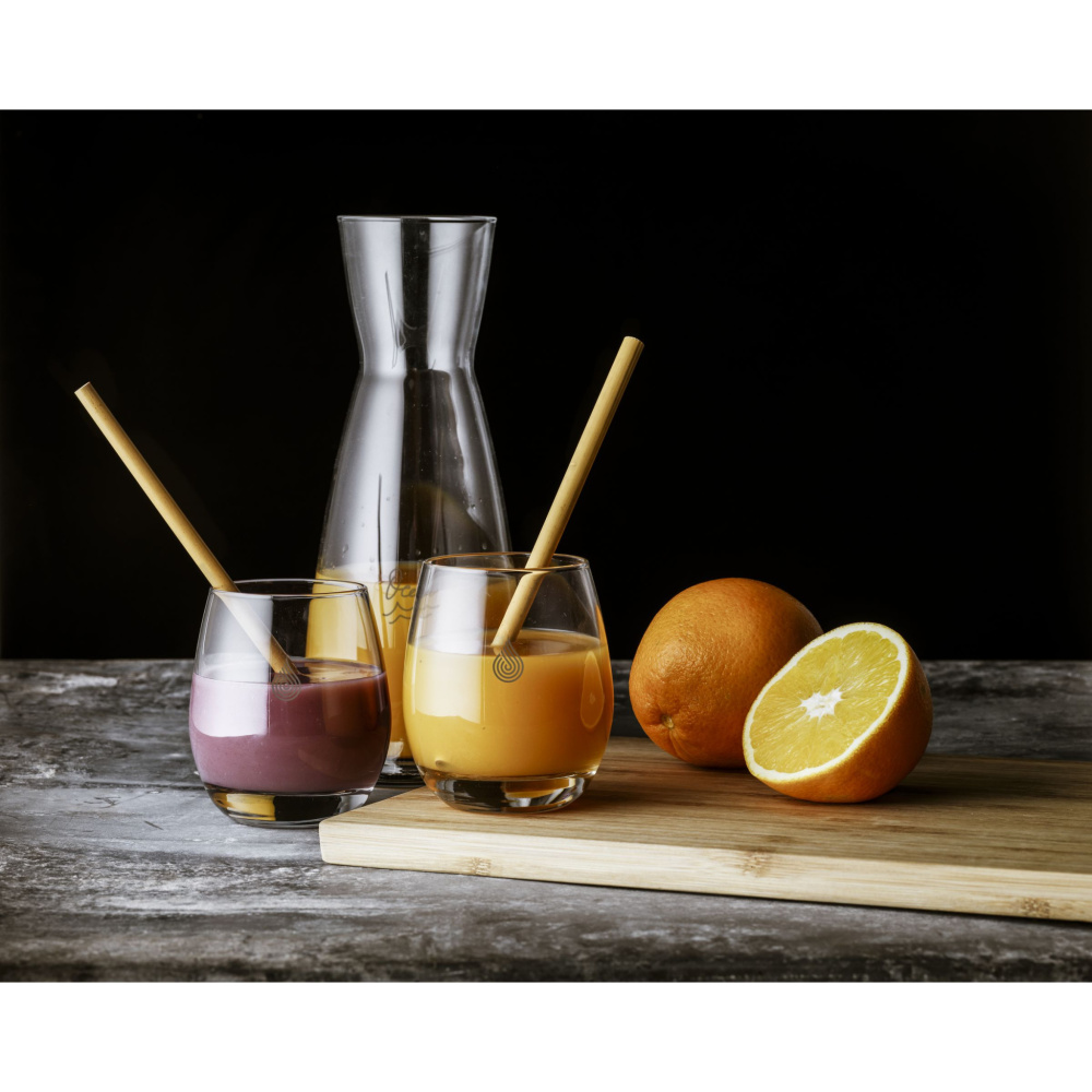 Logotrade liikelahja tuotekuva: ECO Bamboe Straw Set bambupillit