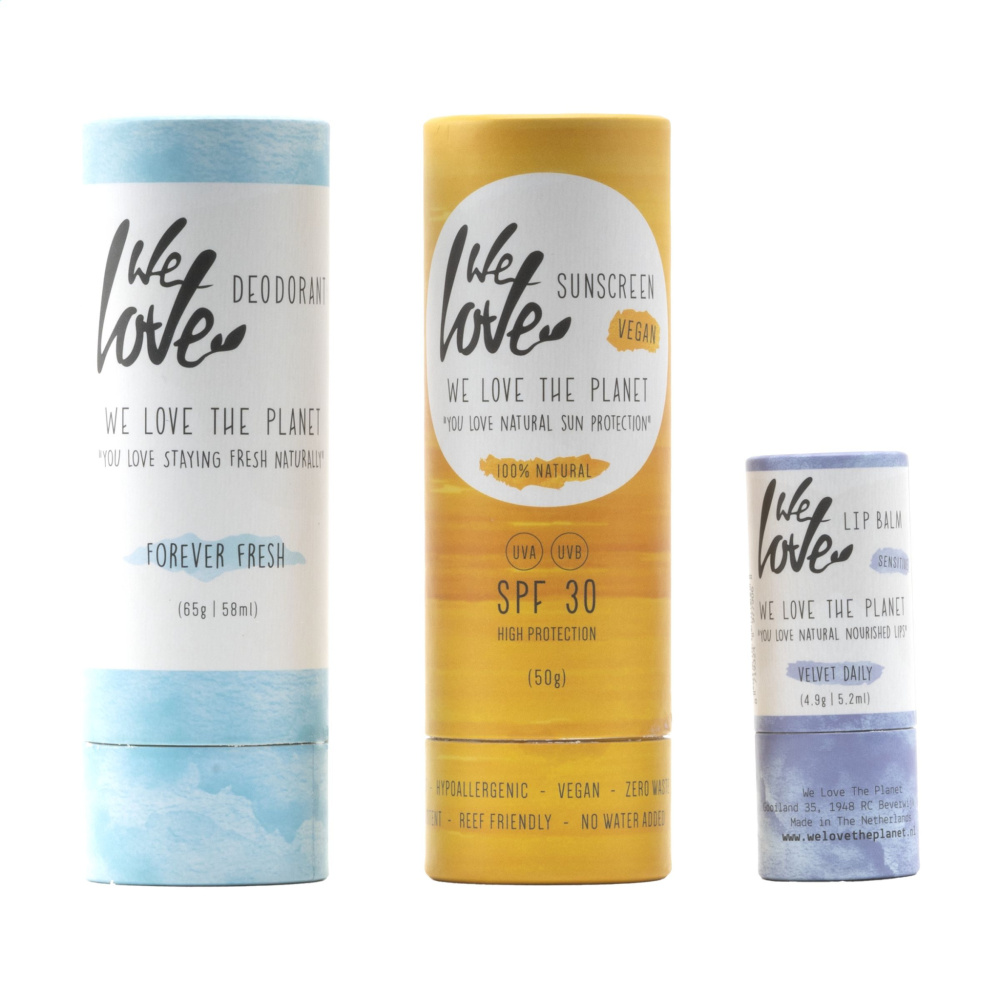 Logo trade liikelahjat tuotekuva: Rakastamme The Planet -lahjapakettien hoitoa