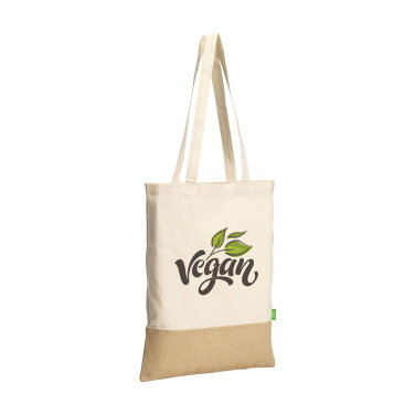 Logotrade mainoslahjat ja liikelahjat tuotekuva: Combi Organic Shopper (160 g/m²) pussi