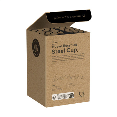 Logotrade mainoslahja tuotekuva: Huevo RCS Recycled Steel Cup 350 ml lämpökuppi