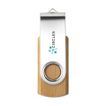 USB Twist Bamboo varastosta 16 Gt, bambu