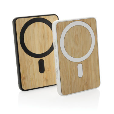 Logo trade liikelahjat tuotekuva: Zen RCS 5000 mah 5W magneettinen bambu virtalähde