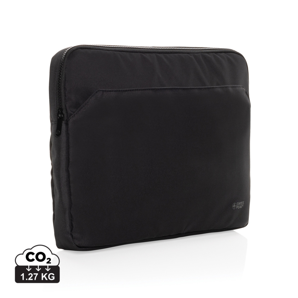 Logotrade liikelahjat mainoslahjat tuotekuva: Swiss Peak Aware™ RPET Essential 15.6" Laptop sleeve