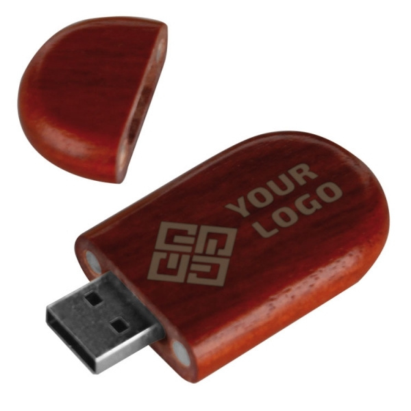 Logotrade mainoslahjat kuva: Puinen USB-tikku