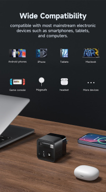 Logotrade liikelahja tuotekuva: Urban Vitamin Mendocino – 65 W GaN-laturi