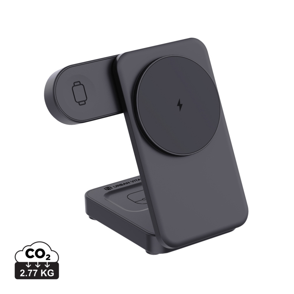 Logotrade liikelahja mainoslahja kuva: Urban Vitamin Arcadia RCS rplast 15W 3in1 magn. laturi