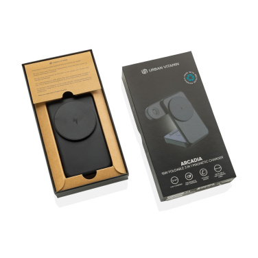 Logotrade mainoslahjat ja liikelahjat tuotekuva: Urban Vitamin Arcadia RCS rplast 15W 3in1 magn. laturi