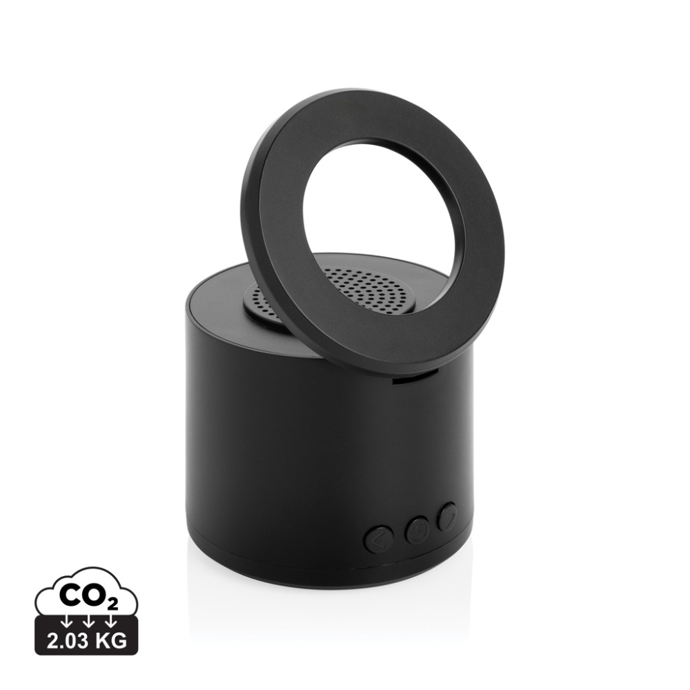 Logotrade liikelahja mainoslahja kuva: Magpulse RCS -3 W kaiutin, kierrätysmuovia, magneettipidike