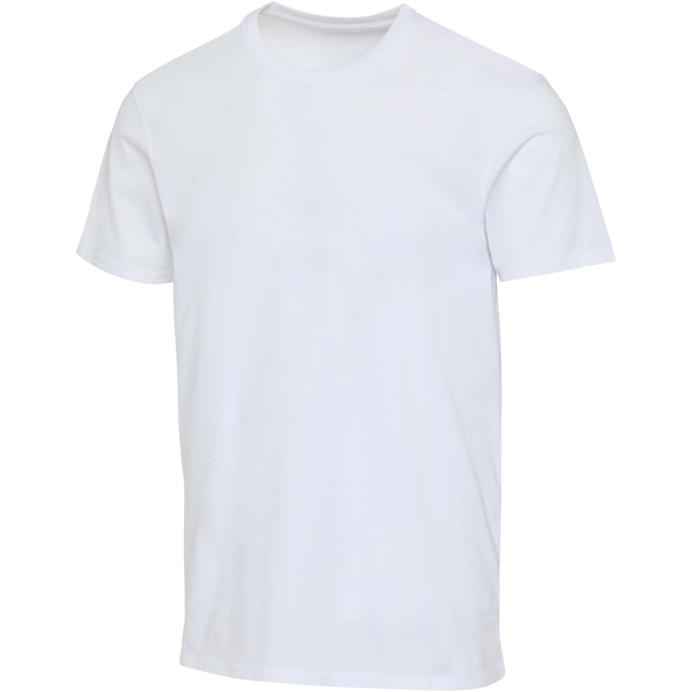 Logo trade liikelahja mainoslahja tuotekuva: Azurite OCS-sertifioitu lyhythihainen t-paita 160 g/m²:n kankaasta, unisex