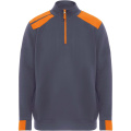 Maverick miesten puolipitkä vetoketjullinen neule 280 g/m2, Lyijy / oranssi