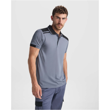 Logo trade mainoslahja kuva: Samurai antibakteerinen lyhythihainen unisex-poolopaita 160 g/m2