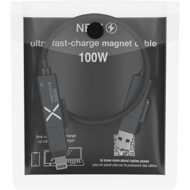 Logo trade mainoslahjat ja liikelahjat kuva: SCX.design C59 100 W:n magneettinen silikonilatauskaapeli