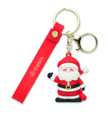 Logo trade mainoslahjat ja liikelahjat kuva: Joulupukki-avaimenperä