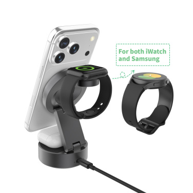 Logotrade mainostuotet kuva: Quantum RCS 25 W:n huippunopea langaton 3-in-1-laturi