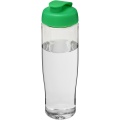 H2O Active® Tempo 700 ml sportinis buteliukas su atverčiamu dangteliu, Skaidrus / žalias