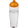 H2O Active® Tempo 700 ml sportinis buteliukas su kupolu dangteliu, Skaidrus / oranžinis