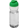 H2O Active® Base 650 ml sportinis buteliukas su atverčiamu dangteliu, Skaidrus / žalias