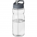 H2O Active® Base 650 ml sportinis buteliukas su snapeliu su dangteliu, Skaidri / Storm pilka