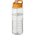 H2O Active® Treble 750 ml sportinis buteliukas su snapeliu su dangteliu, Skaidrus / oranžinis