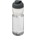 H2O Active® Base Tritan™ 650 ml sportinis buteliukas su atverčiamu dangteliu, Skaidrus skaidrus / pilkas