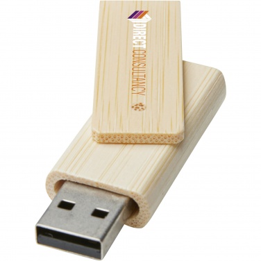 Logotrade verslo dovanos nuotrauka: Pasukite 16 GB bambuko USB atmintinę