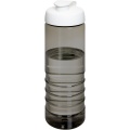 H2O Active® Eco Treble 750 ml sportinis buteliukas su atverčiamu dangteliu, Medžio anglis / balta