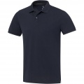 Smaragdinis trumpomis rankovėmis unisex Aware™ perdirbtas polo, Navy