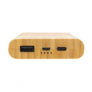 Logotrade dovana nuotrauka: Bamboo 8.000 mAh 5W belaidis maitinimo blokas