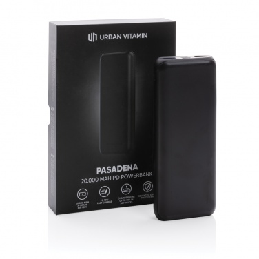 Logotrade firminės dovanos nuotrauka: Urban Vitamin Pasadena 20 000 mAh 18W PD maitinimo blokas