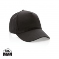 Impact 5-panel 280gr Perdirbtos medvilnės kepuraitė su AWARE™ žymekliu, juodas