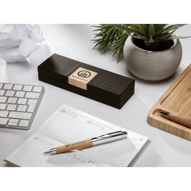 Logotrade firminės dovanos nuotrauka: Bamboo Pen Set rašikliai