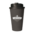 Eco Coffee Mug Premium Deluxe 350 ml kavos puodelis, antracitas