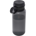 Ryder 900 ml RCS sertifikuotas RPET sportinis buteliukas su daugiafunkciu dangteliu, Vientisa juoda