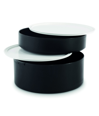 Logotrade firminės dovanos nuotrauka: Dviejų aukštų PP pietų dėžutė, 950 ml