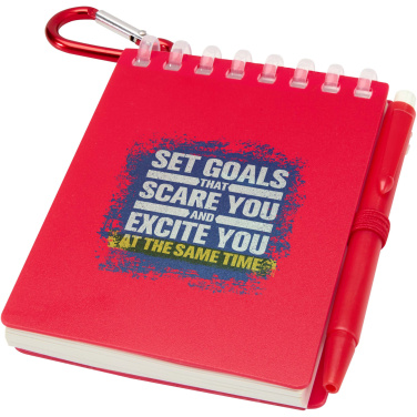 Logotrade dovana nuotrauka: „Lig Mini“ perdirbto lauko užrašų knygelės ir tušinuko rinkinys minkštais viršeliais (juodas rašalas)