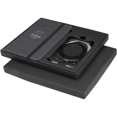 Logotrade firminės dovanos nuotrauka: „Kern“ A6 formato kietų viršelių užrašinės ir „MagSafe“ piniginės dovanų rinkinys