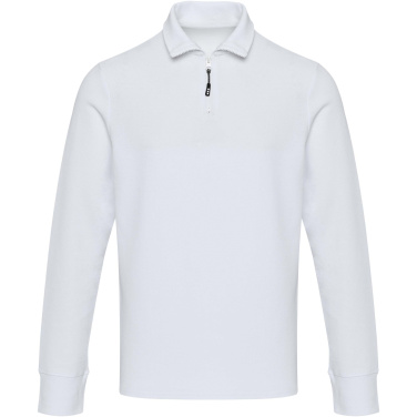 Logotrade reklaminiai produktai nuotrauka: Zeus ilgomis rankovėmis unisex polo marškinėliai su pusiniu užtrauktuku