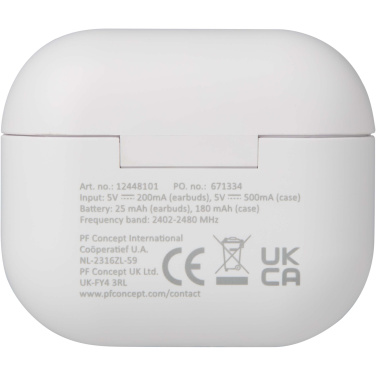 Logotrade firminės dovanos nuotrauka: „Altais“ perdirbto plastiko belaidės „Bluetooth®“ ausinės