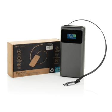 Logotrade verslo dovanos nuotrauka: „Quantum RCS“ itin greita PD45W 10 000 mAh išorinė baterija su ekranu