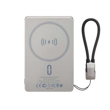 Logotrade reklaminės dovanos nuotrauka: Belaidis išorinis akumuliatorius „Magsafe VA2616“, 15 W, 5000 mAh, „RIVACASE“